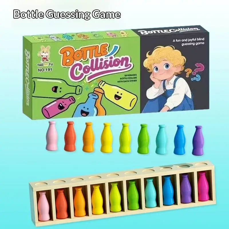 1Set Guess The Bottle Game Puzzle Colorful Classification Toy For Kids Memory Training Game Parent Child Interaction Board Game