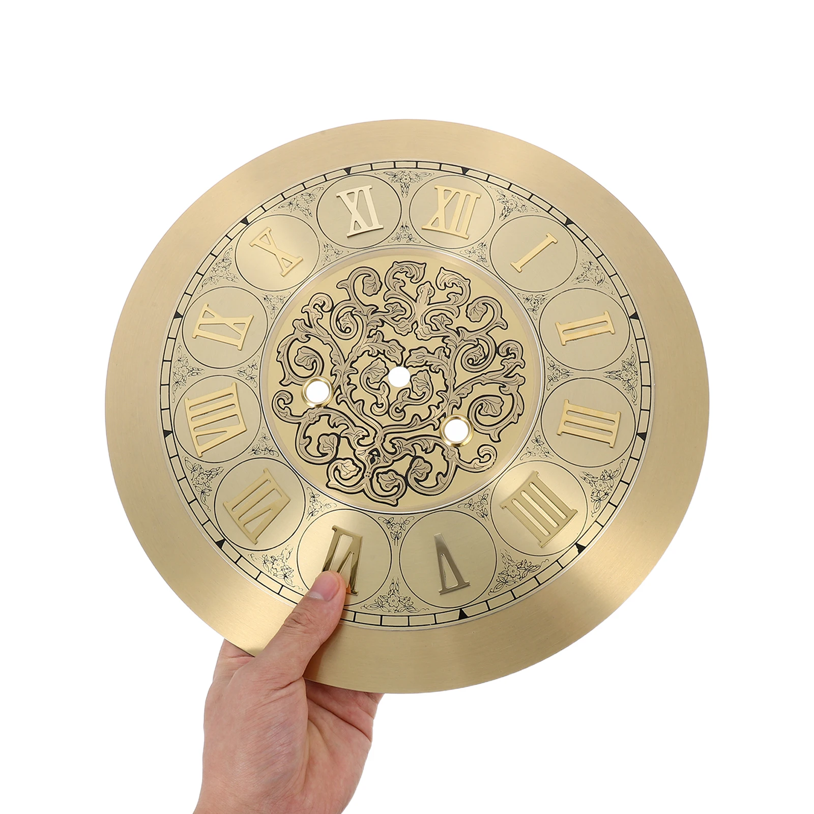 

DIY Clock Face Roman Numerals Metal Dial Plate Mechanical Vintage Wall Clock Dial Replacement Accessories Home Decor Craft