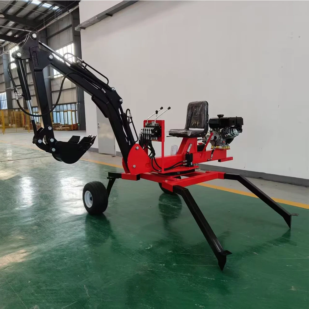 Multi-function Mini Excavator Greening Fruit Land Agricultural Wheel Tractor Small Excavators