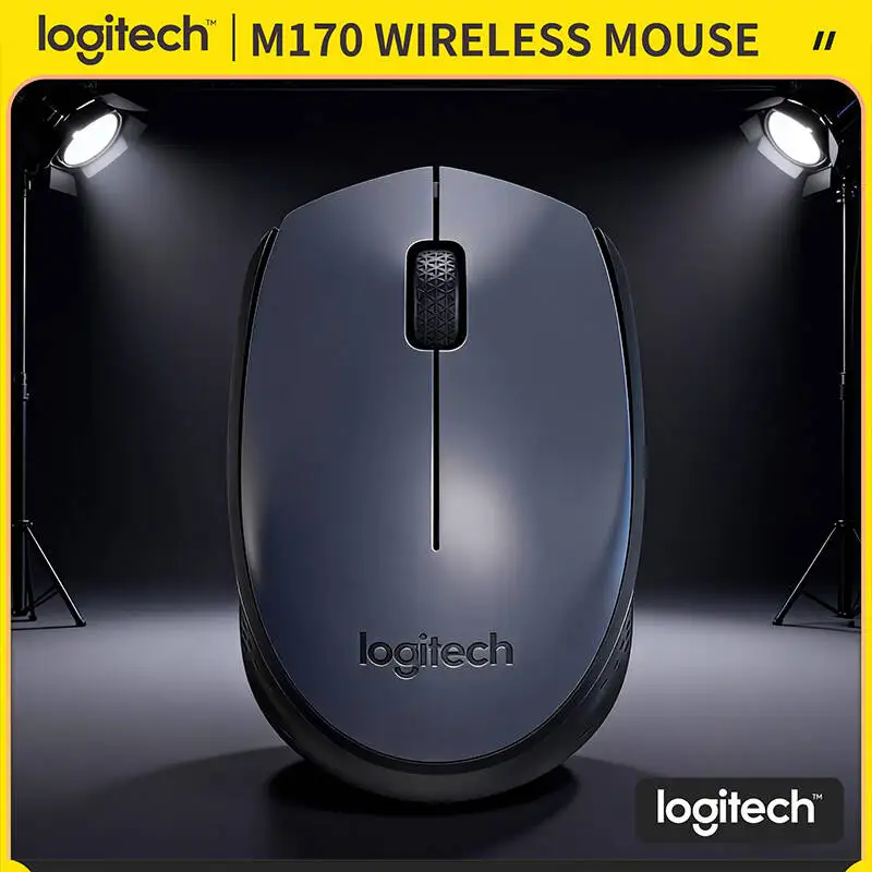 

Logitech M170 Wireless Mouse Ambidextrous Design 2.4GHz 12-Month Battery 10m Range for Work Entertainment Play