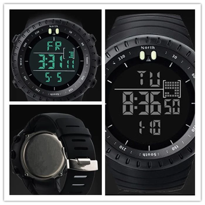 Orologio digitale sportivo da uomo orologio elettronico sportivo da uomo cronometro da corsa orologio elettronico da uomo a LED militare orologio da