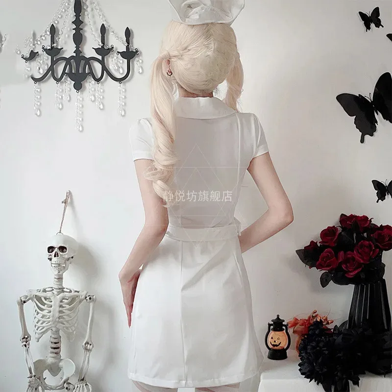 New 2025 Sexy Nurse Cosplay Halloween Costumes For Women Multi Piece Set Fancy Party Anime Carnival Uniform Dress Vestid Kodiak