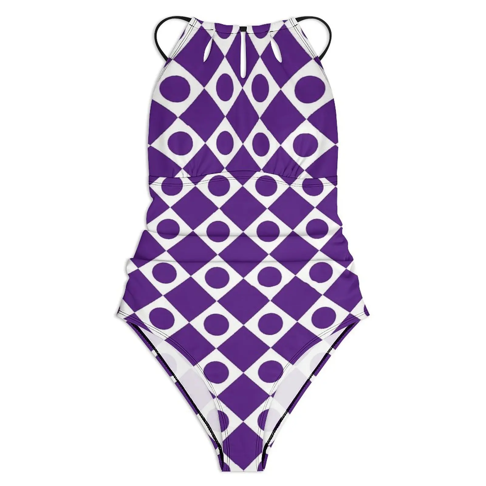 Retro Mod Swimsuit Sexy Vintage 60s Print One Piece Swimwear Push Up Swimsuits Fashion Holiday Rave Beachwear