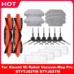 Dla Xiaomi Mi Robot Mop próżniowy 2S / Mop P / Mop Pro / XMSTJQR2S / STYTJ02YM części zamienne główna szczotka boczna Hepa filtr Mop