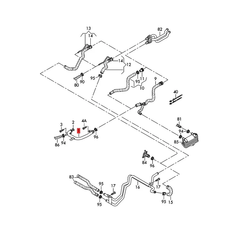 Car Engine Iron Cooling Water Pipe Hose Connector for Audi A3 Q3 TT VW Passat CC Golf 1.8 2.0TFSI 06J 121 065 B 06J 121 065H