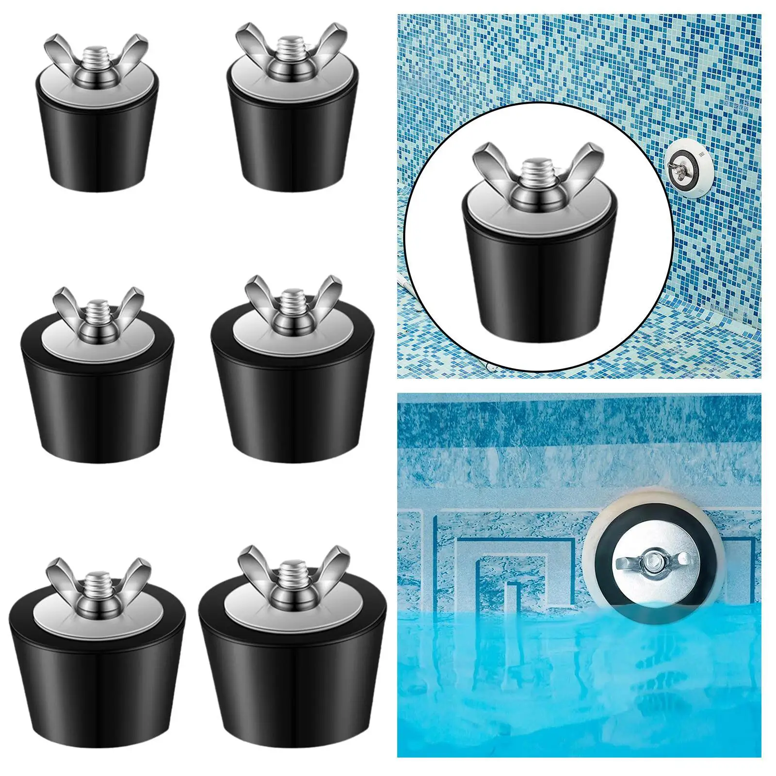 Rubber Pool Plug Directly Replace Easy to Install Swimming Pool Winter Expansion Plug Pool Return Line Plug Pool Stopper