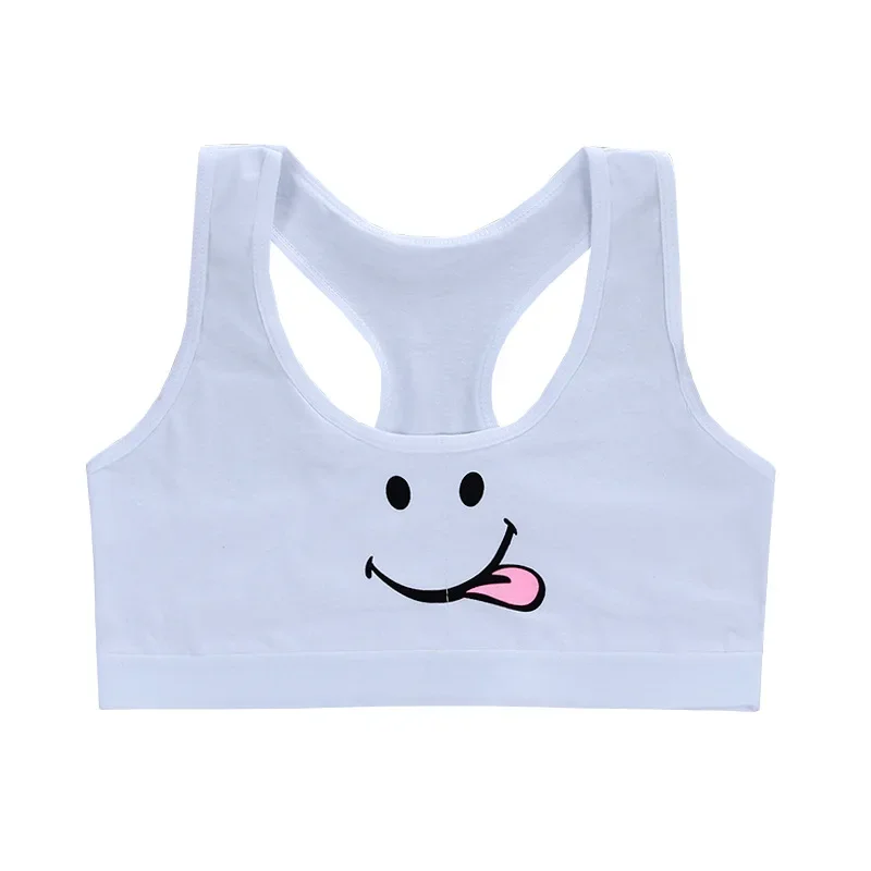 

EuerDoDo Training Bra For Girls Underwear Cotton Tops Crop Teens Cartoon Sports Bras Vest Teen Clothing 9-15Y