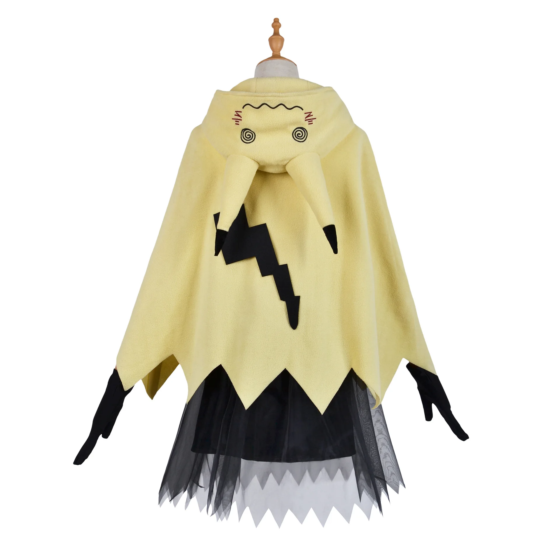 Mimikyu Cartoon Anzüge Cosplay Kostüm niedlichen Pyjama Frauen Umhang Kleider Halloween Mimikyu Cape Cosplay Kleidung