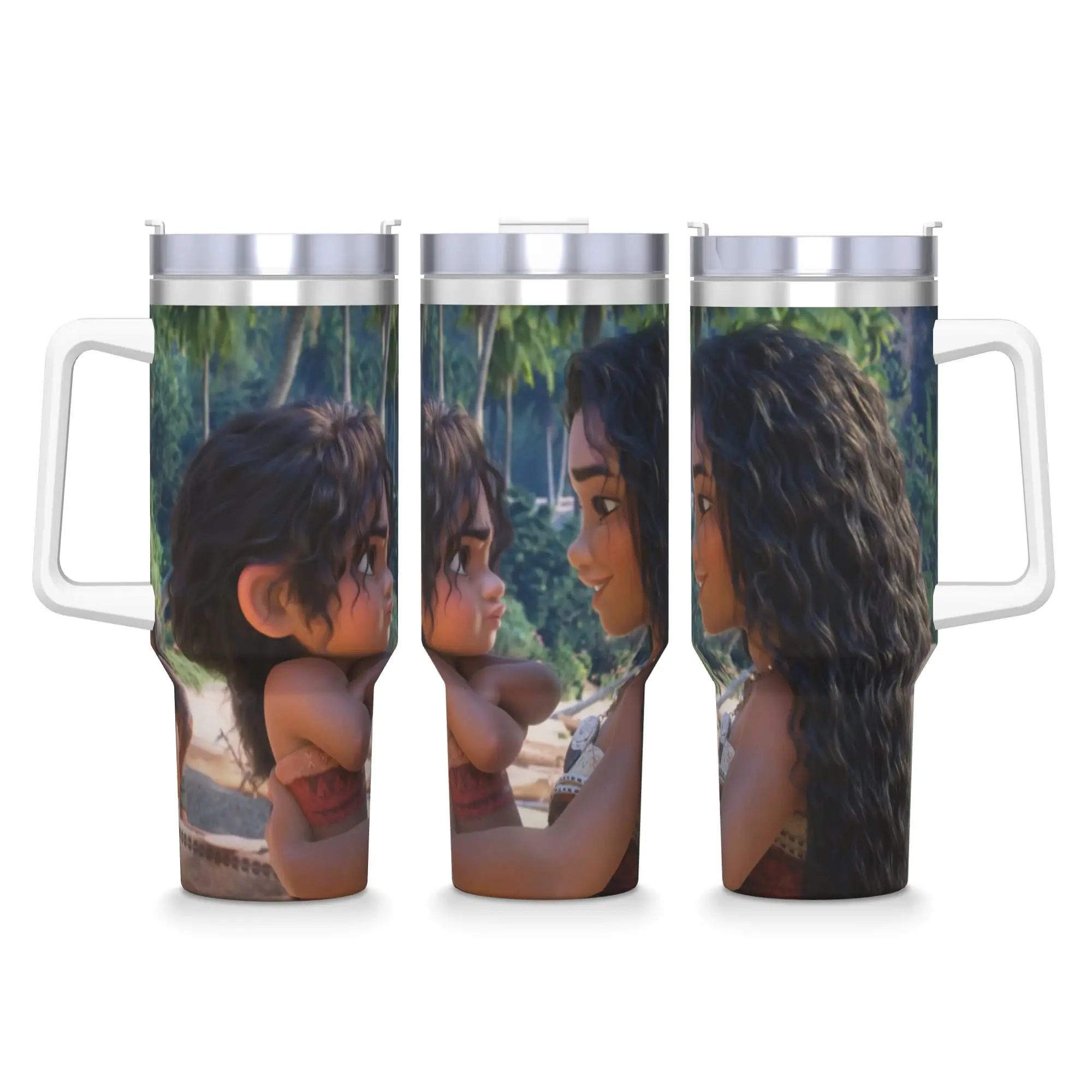 

Moana 2 Movie Poster Stainless Steel Tumbler Driving Mugs Cup Large Thermal Mug Insulated Cold Drink Milk Tea Water Bottle