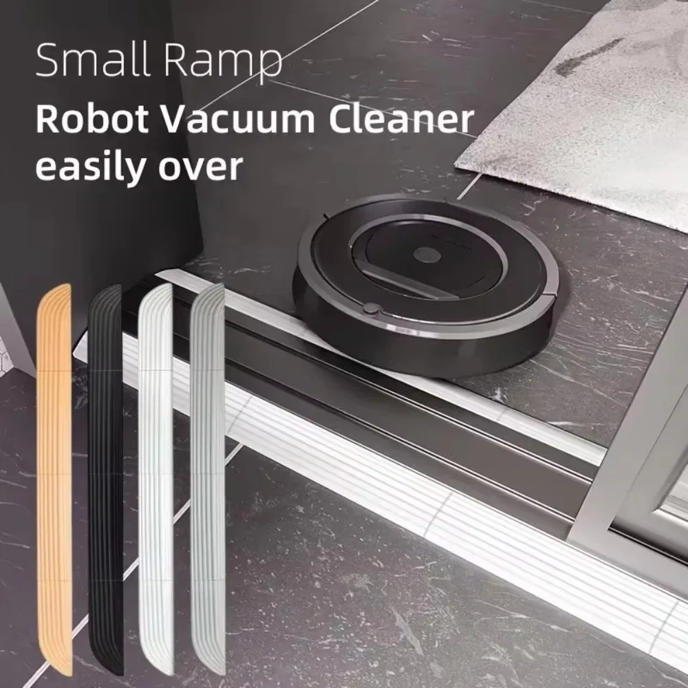 TPE Robot Vacuum Ramp Anti Slip Solid Base Threshold Ramp Low Height Universal Fit Triangle Shape Ramp Balcony Door Transition