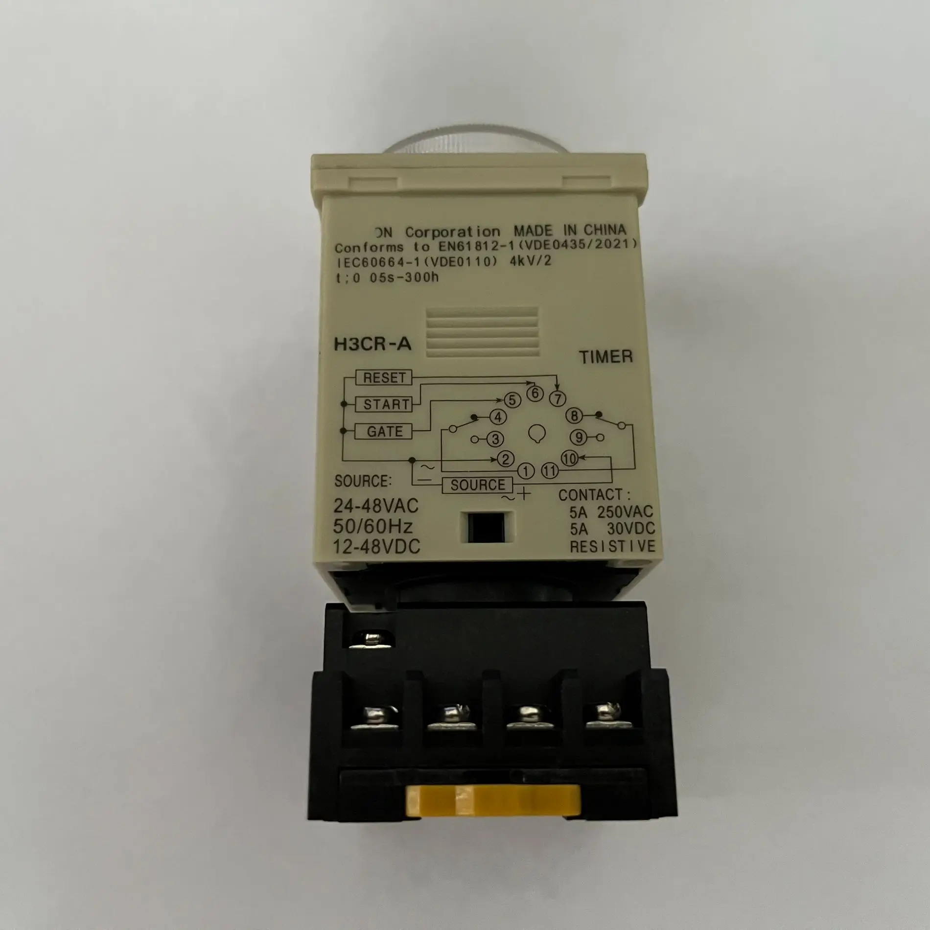 H3CR-A8 8 H3CR-A H3CR-N H3CR-N8 H3CR-A8E H3BA-8 H3BA-N8H H3BA-8H time relay / timer  With base 100-240VAC 12V-48V/AC With base