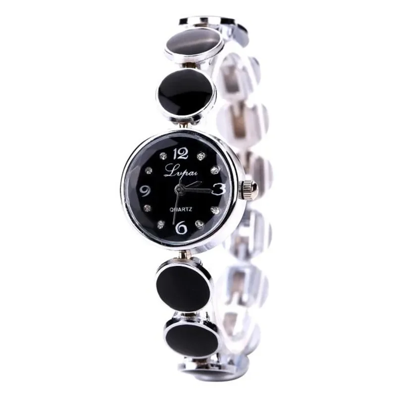 2021 New Women\'S Bracelet Watch Rhinestone Steel Belt Ladies Watch Round Dial Female Watch Quartz Movement Female Clock Gift