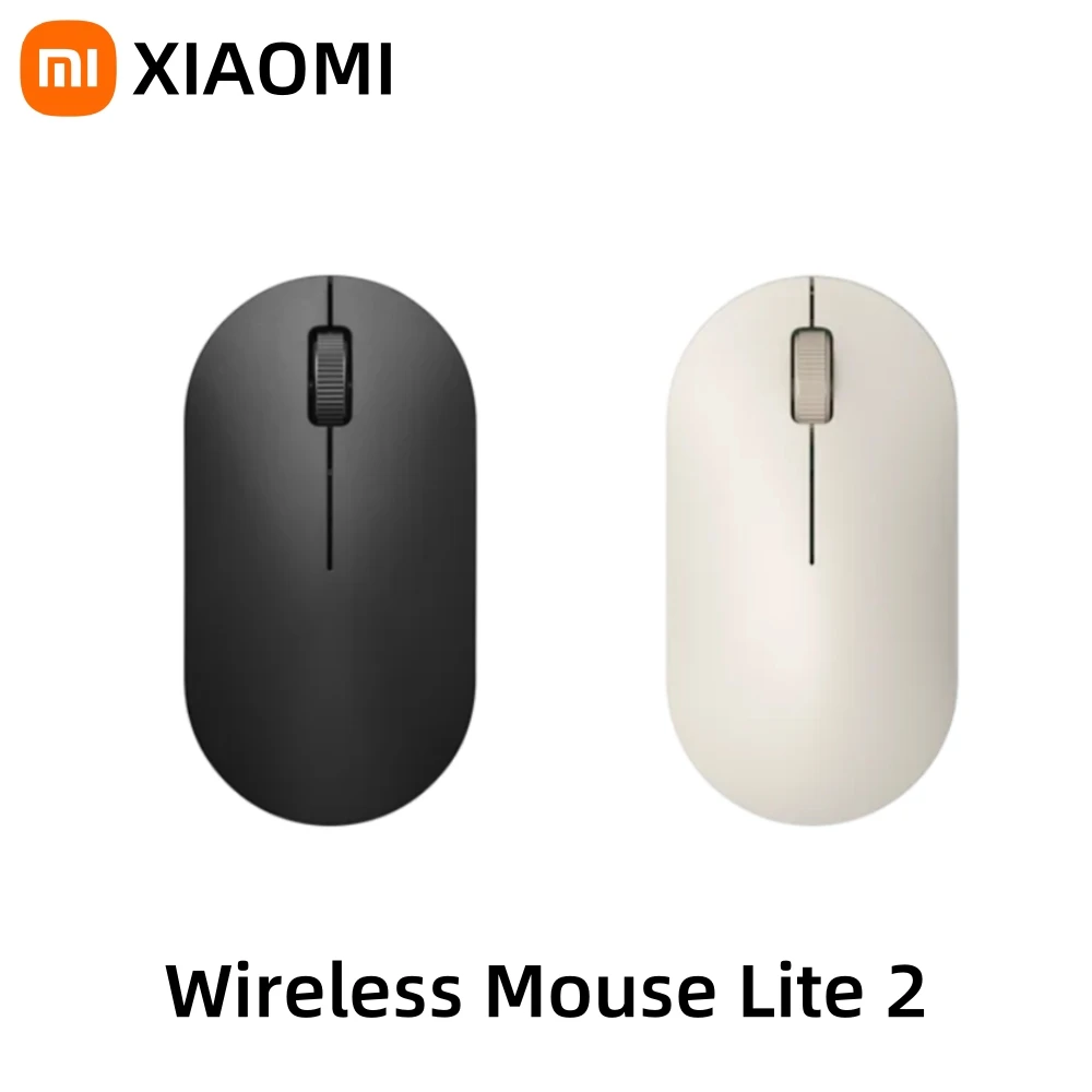 XIAOMI Wireless Mouse Lite 2 1000DPI 2.4GHz Ergonomic Optical Portable Mini Mouse Office Gaming Mice For PC Laptop Game