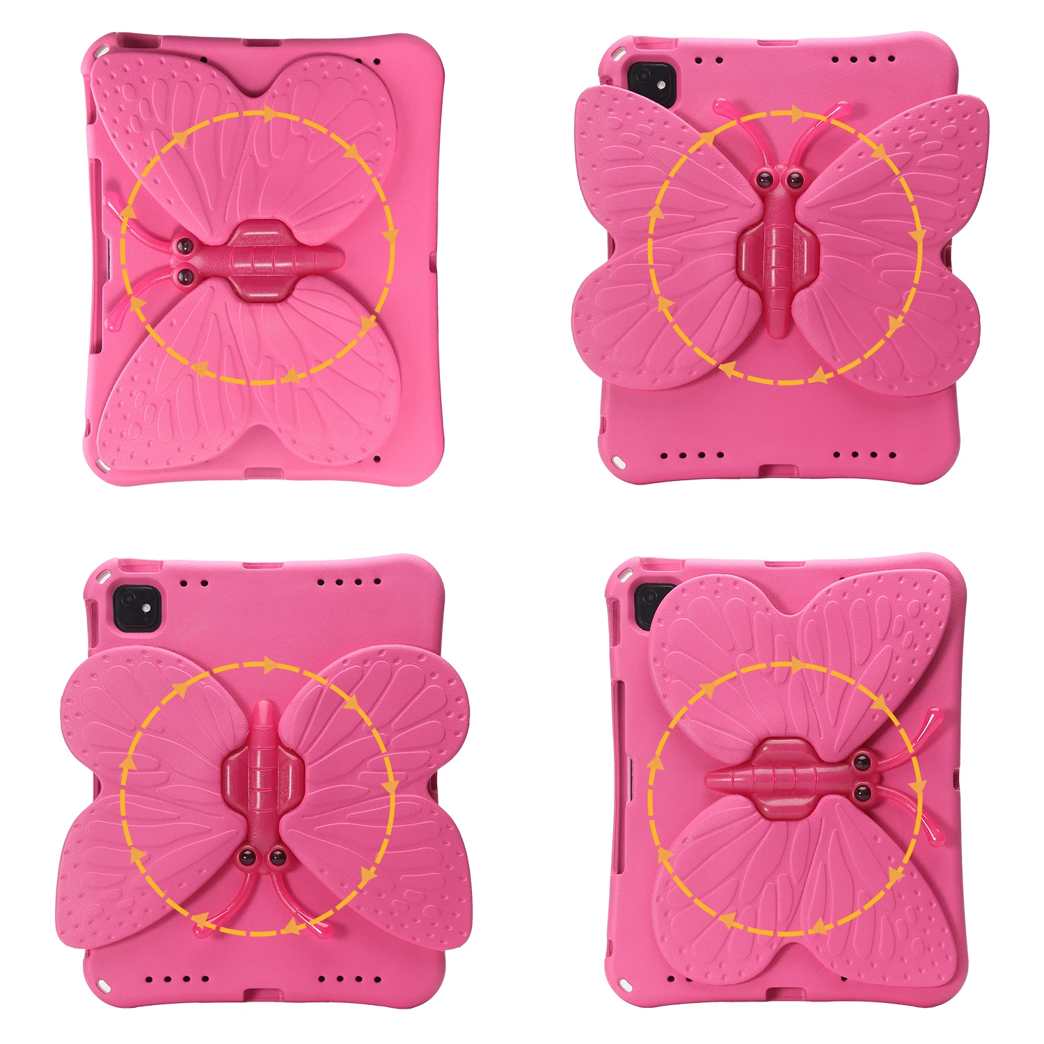 For IPad 7th 8th 9th 10.2 10th 10.9 11th Gen A16 Pro 12.9 Air 11 13 inch M2 M3 M4 M5 Kids EVA Tablet Case Stand Shockproof Funda