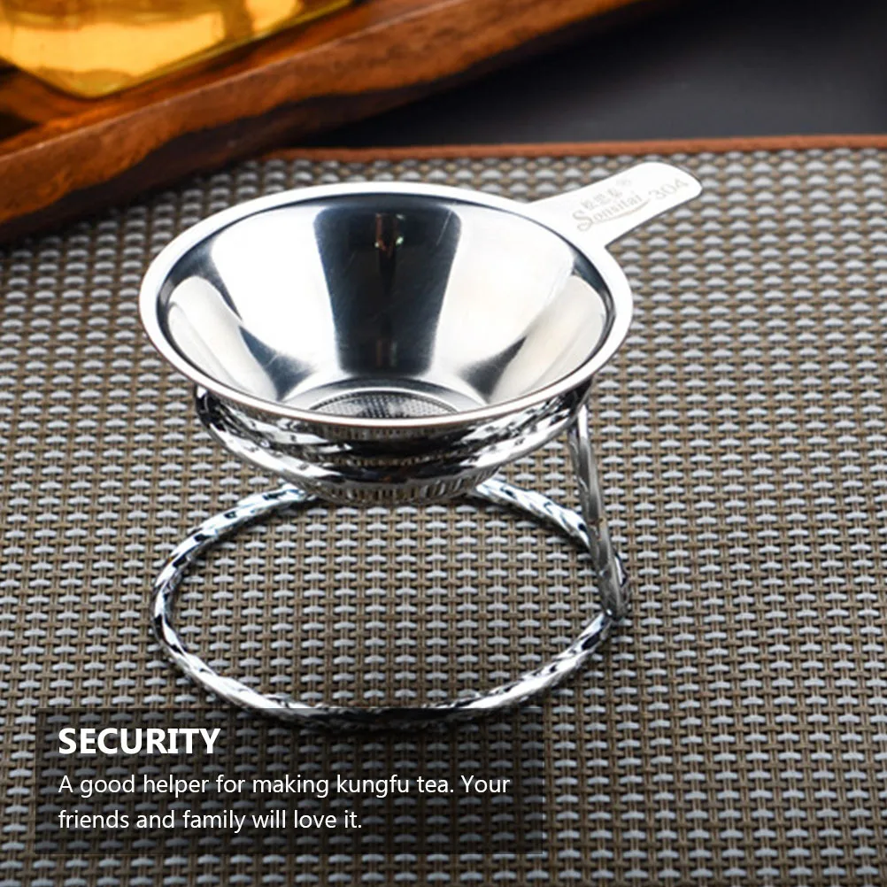 

2pcs Leak Rack Steel Tea Infuser Holder For Kung Fu Tea Making Filter Stand Strainer Bracket Tool Kitchen Bar Accessory