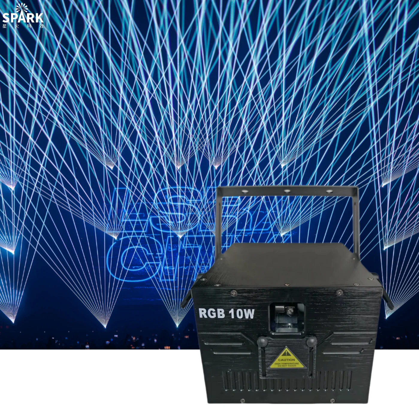 SP 30W Full Color Lase=r Stage & DJ Disco Light with DMX512 Control 60 Scanning Angle for Weddings