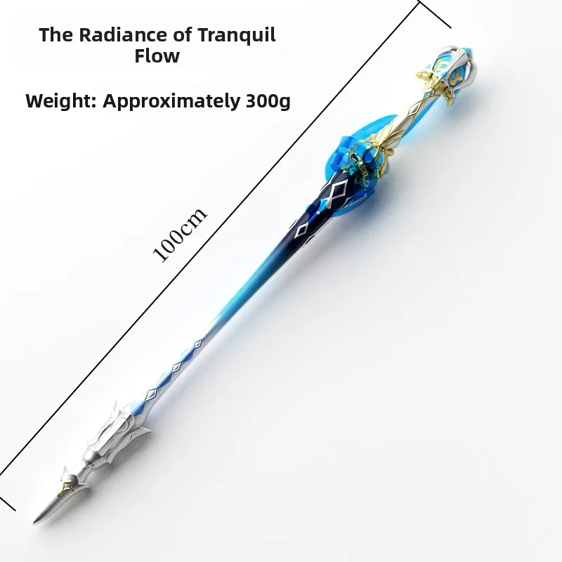 Genin Impact Cosplay Costume Fuyuluo Weapon Water God Fuxiaoluos Water Flow Luminance Props Gng Anime Cosplay Accories