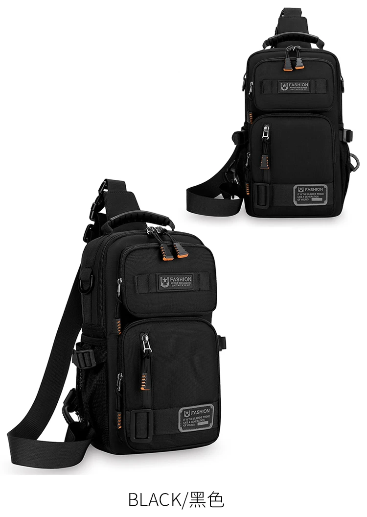 Mode männer Taille Packs Brust Tasche Hohe Qualität Oxford Umhängetaschen Für Männer Mode Lässig Männer Tasche Handtasche Männlichen Brust pack – Detail 26