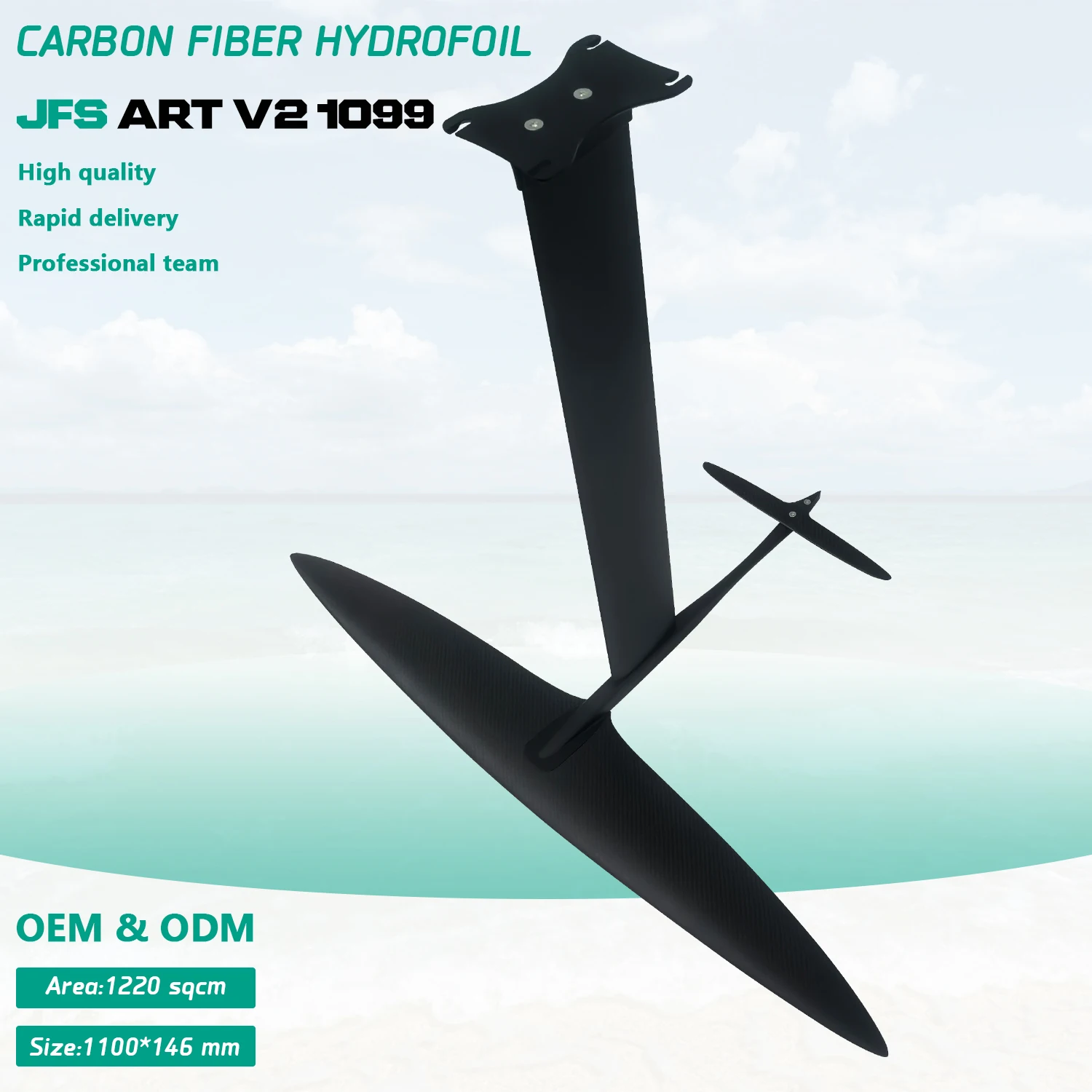 

New Arrival Unisex Hydrofoil SUP Paddle Board High Quality ART V2 1099 1220 Sqcm Stability Ocean Surfing Custom Logo Bag