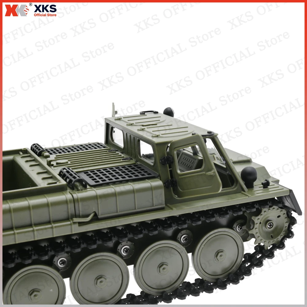 XKS WPL E-1 دبابة مع جهاز للتحكم عن بُعد 1/16 2.4G التحكم عن بعد 4WD الزاحف مجنزرة على الطرق الوعرة تسلق مركبة الكهربائية E1 دبابة مع جهاز للتحكم عن بُعد اللعب هدية لصبي