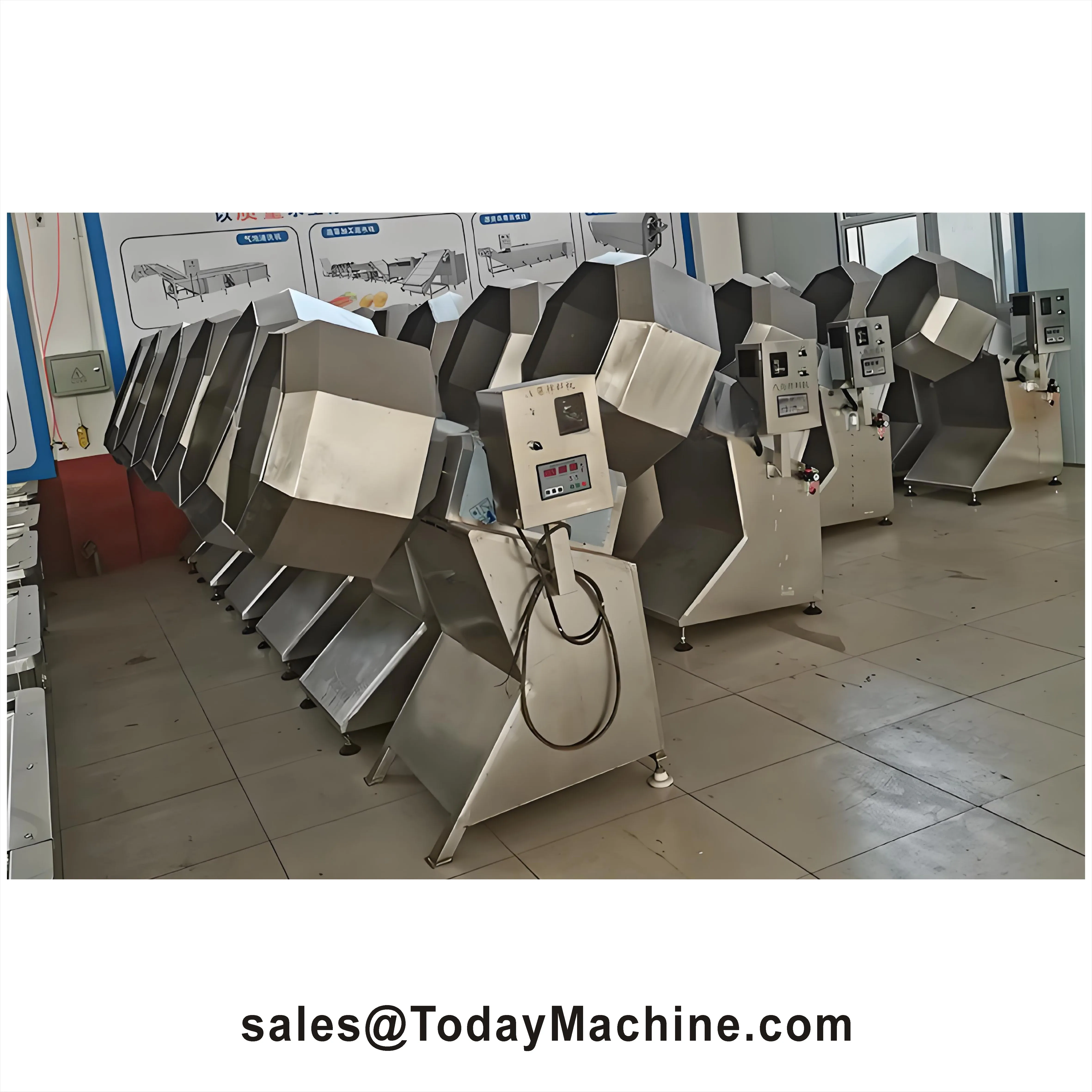 Commercial Octagonal Mixer Fully Automatic Food Seasoning Machine