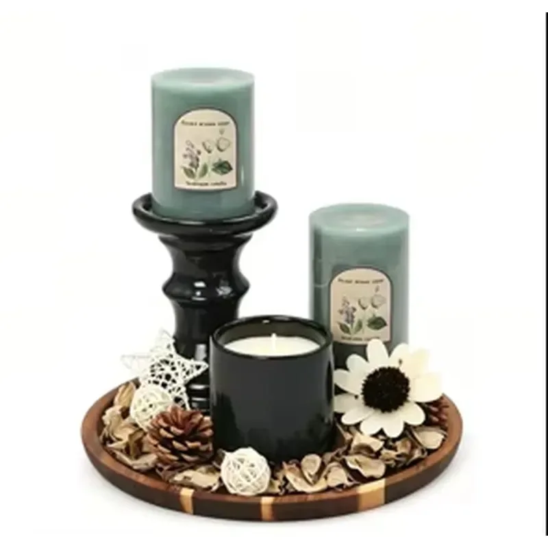 Scented Candle Gift Set Christmas Tree Winter Holiday Diwali Handmade Scented Soybean Wax Three-piece Set