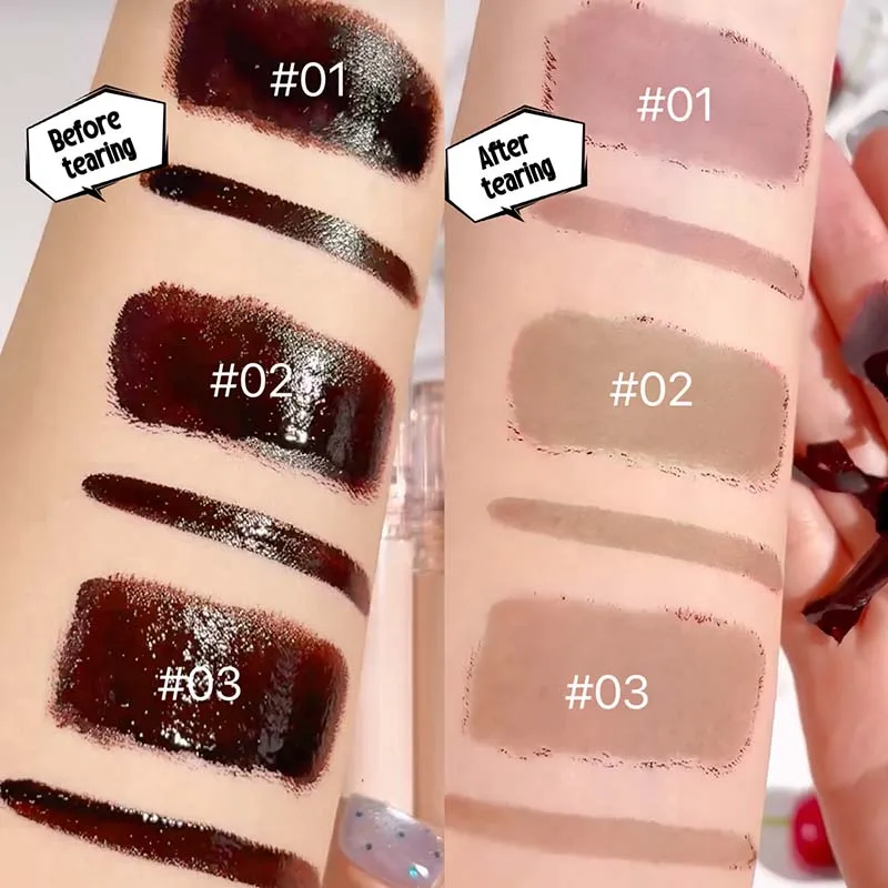 Cappuvini Lucidalabbra staccabile naturale Trucco naturale a lunga durata Tinta labbra facile da applicare