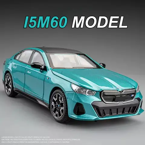 1:24 I5M60 X5 Alloy Models Toys Diecast Car 6 Doors Opened Sound Light Pull Back Front Wheel Steering Vehices Kids Holiday Gifts