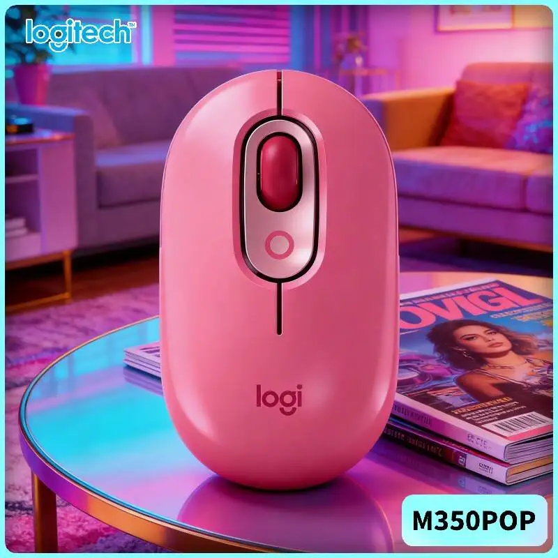 Logitech   POP Wireless Mouse 3 Buttons Optical Sensor Slim Compact for Netbook Tablet PC and Portable Computing Device Use