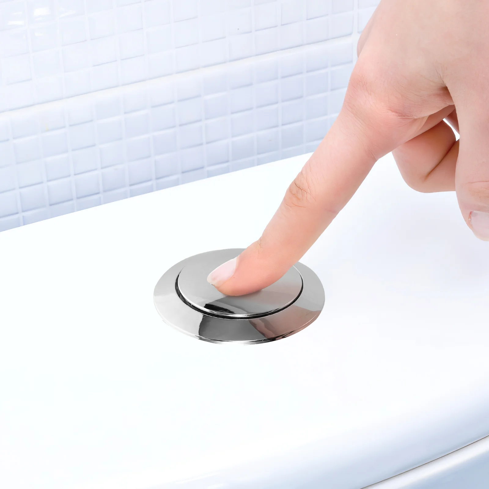 Serbatoio dell'acqua Pulsante singolo WC Push Bottoni a filo universali Pneumatico Accessorio per il bagno di casa Riparazione durevole in ABS