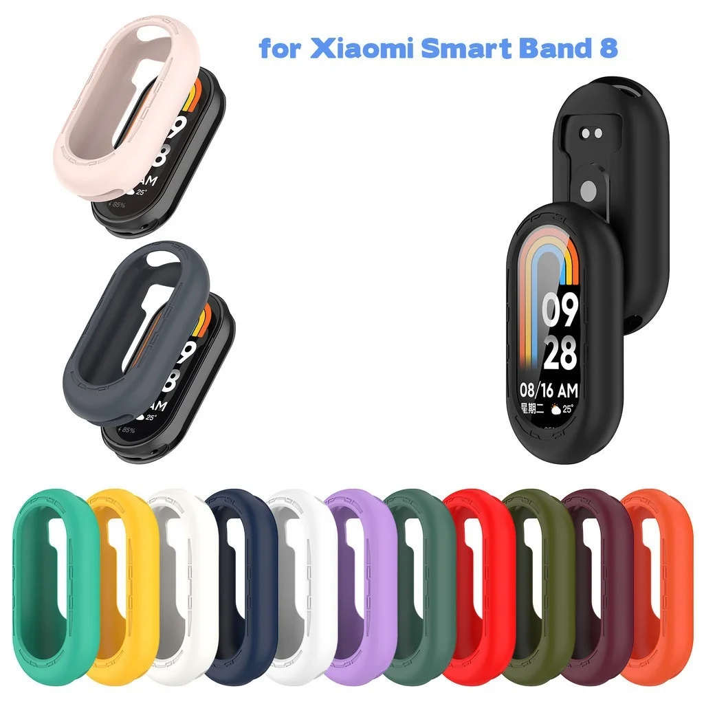 

Xiaomi Mi Band 9 8, мягкий чехол из ТПУ для Miband 8/9, NFC, тонкий защитный чехол для экрана часов ярких цветов