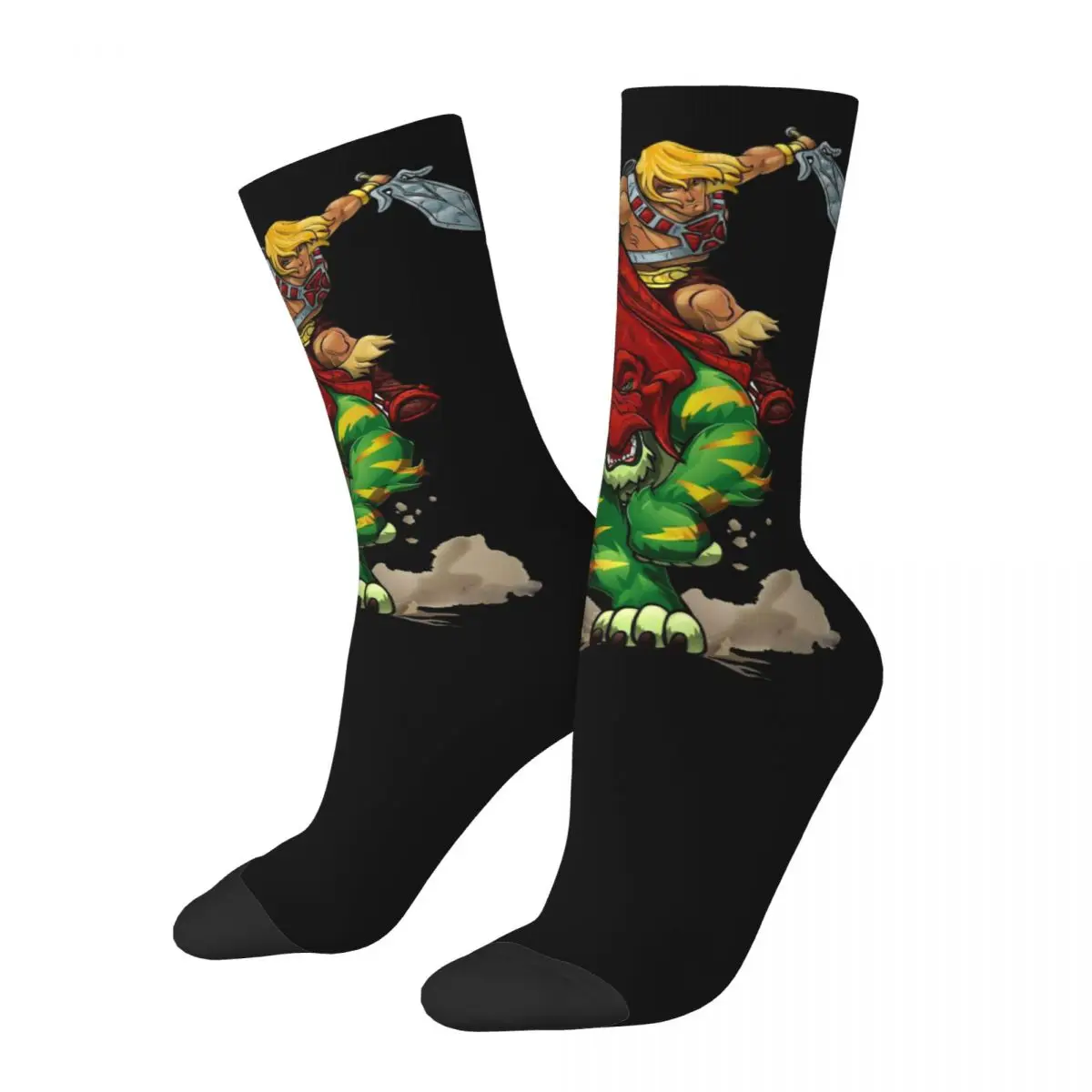 Battlecat He-Man The Master Of The Universe Socks New 3D Print Funny Harajuku calzini a tubo centrale Unisex