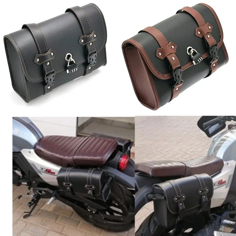 

Password Lock Saddlebags Motorcycle Side Bags Large Capacity Fits HD Sportster XL 883 1200 Honda Yamaha Suzuki