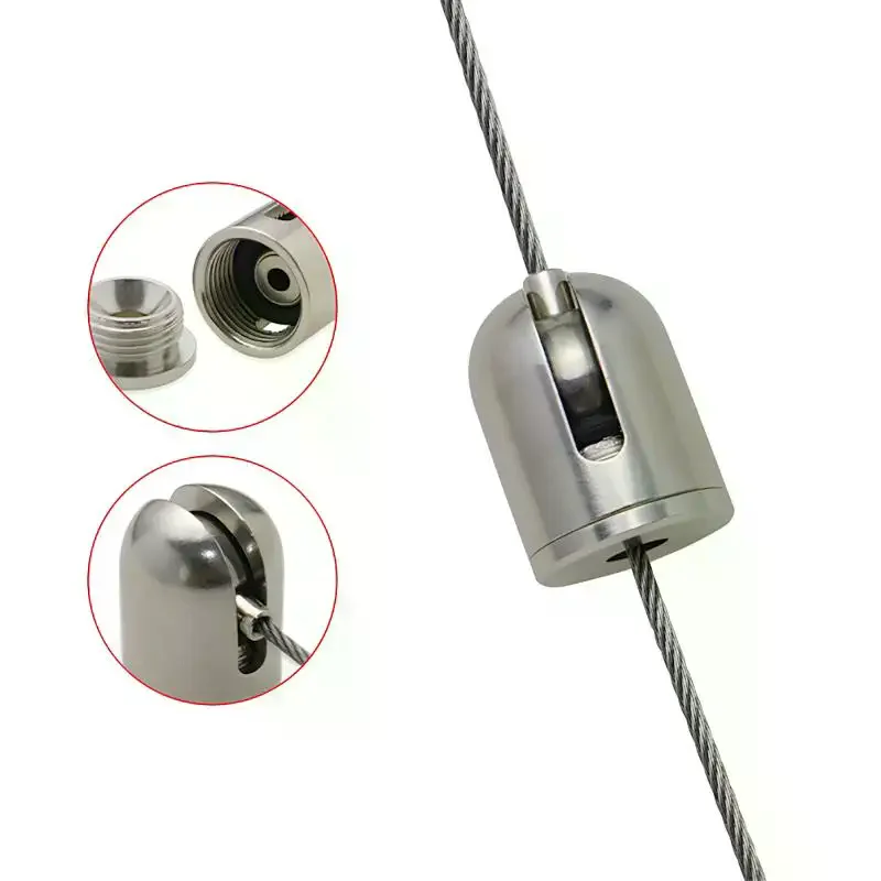0.5/1mm Retractable Rope Steel Wire Hanging Picture Stainless: Acrylic Billboard Fixture Sling