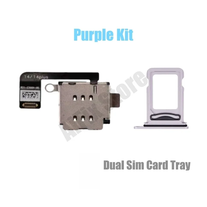 iPhone 14/14 Plus用eSIMからSIMへの変換アダプター（デュアルSIMカードトレイ付き）- シャーシに穴を開ける必要がある