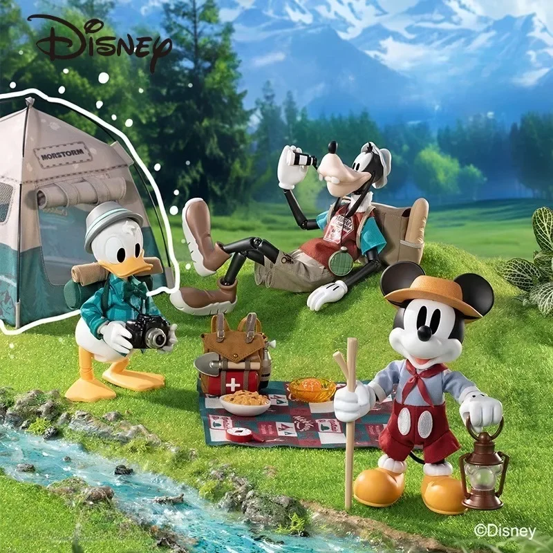 Disney City Escape Plan Camping Mickey Mouse Handmade Decoration Donald Duck Mobile Anime Doll Children's Fashion Kawaii Gift