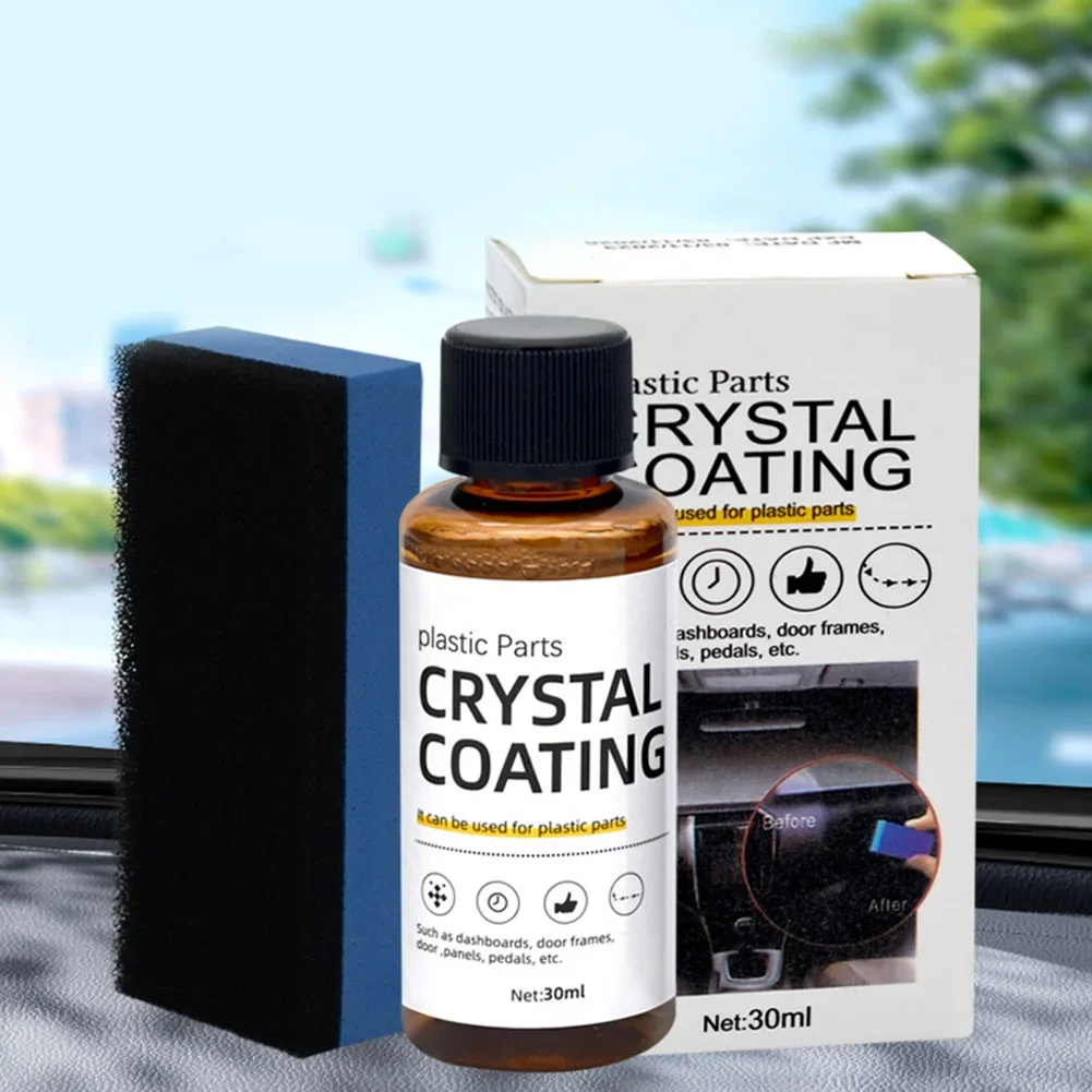 Car Coating Agent Retreading Agent Plastic Refurbished Replacement Universal Vehicle Wax 30ml Accessories Crystal Coating Agent