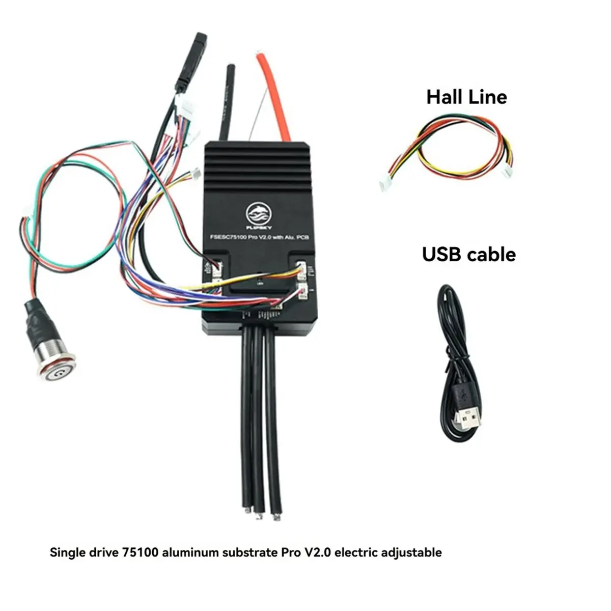 L77A 75100 Pro V2.0 Single-Drive Speed Controller ESC with Bluetooth 100A for Mountain Ebike DIY Robot Robotic Arm