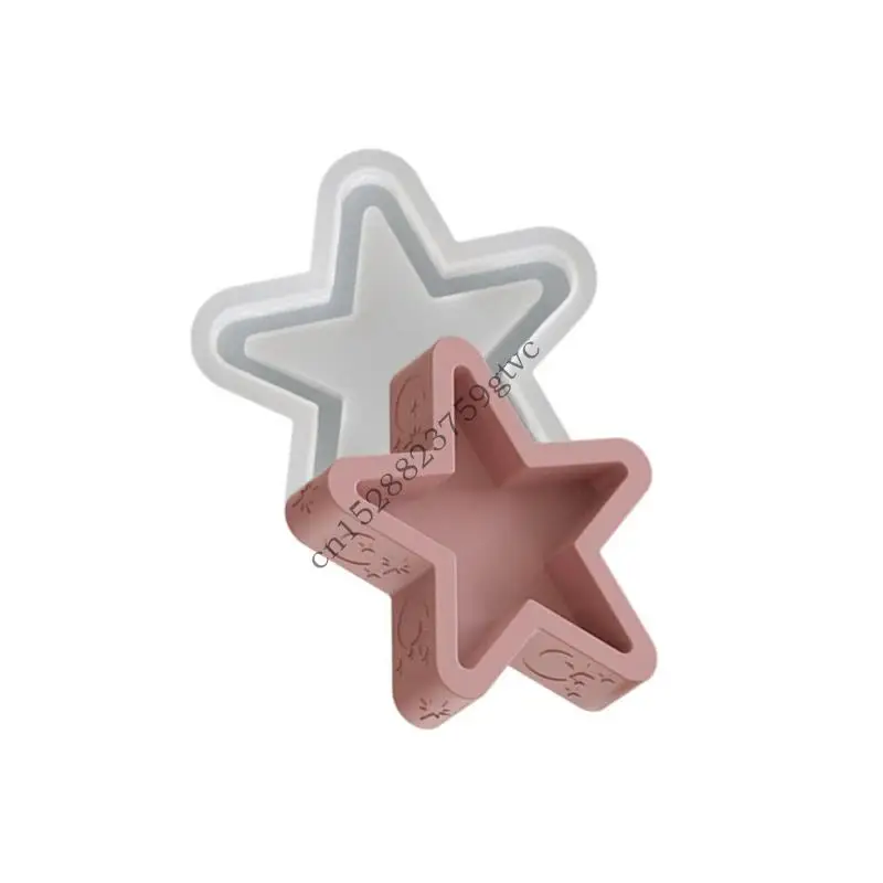 

D0UF Flexible Silicone Star Mould for Artistics and Home Decoration Crafting