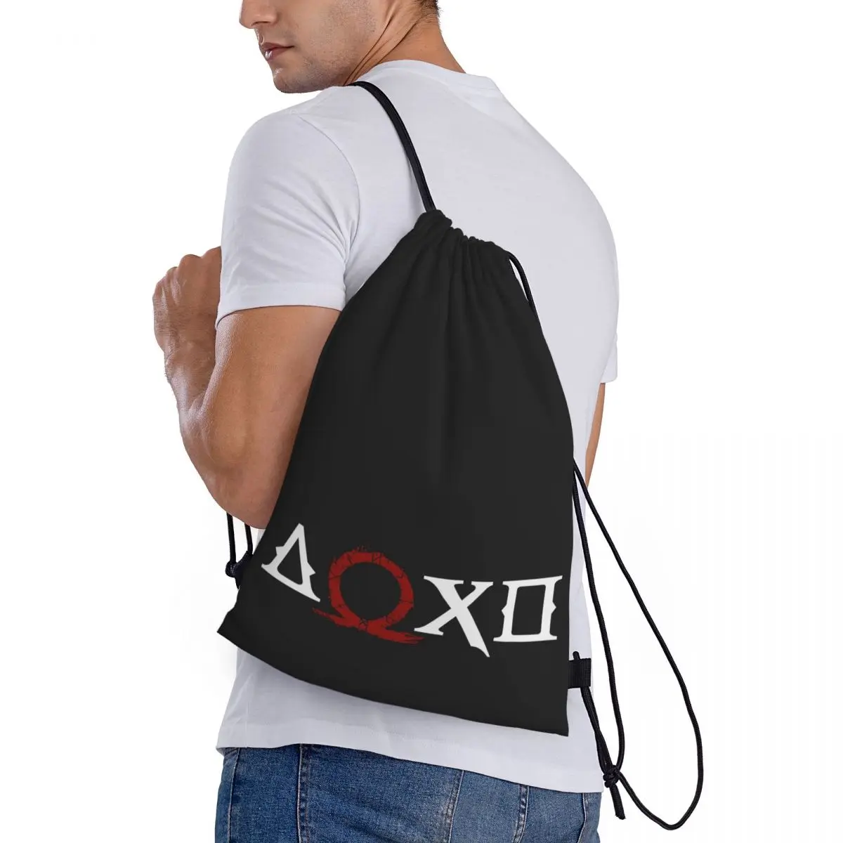 Kratos God Of War 2 Ragnarok Is Coming 9 Backpack Funny Sarcastic Knapsack Drawstring Bags Gym Bag Unique Firm