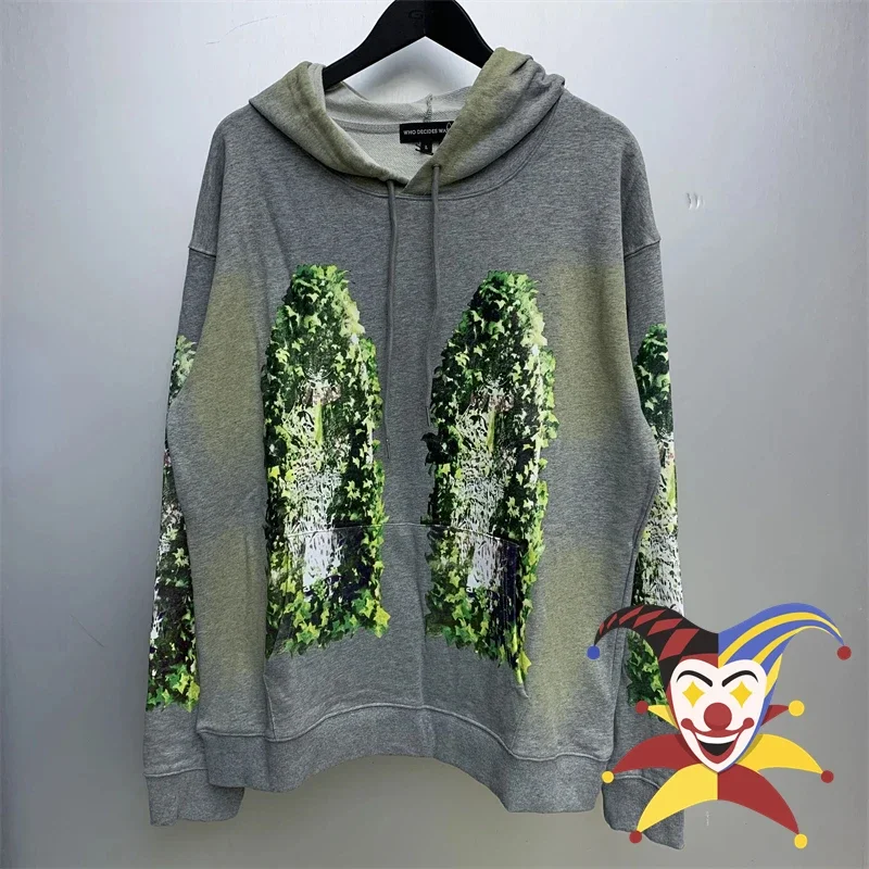 

WHO DECIDES WAR Garden Glass Hooded Hoodie Men Women High Quality Oversize Pullover