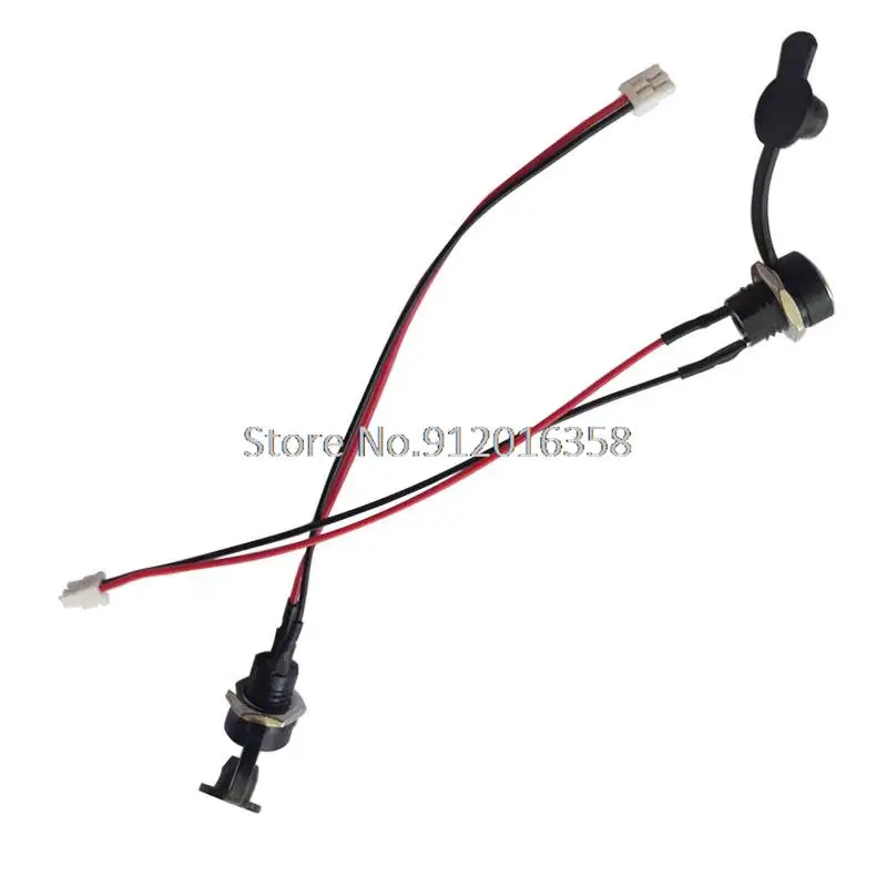 10cm 2P JST GH GHR-02V-S connector to dc jack 5.5/2.1 DC5.5 female connector with waterproof plastic caps