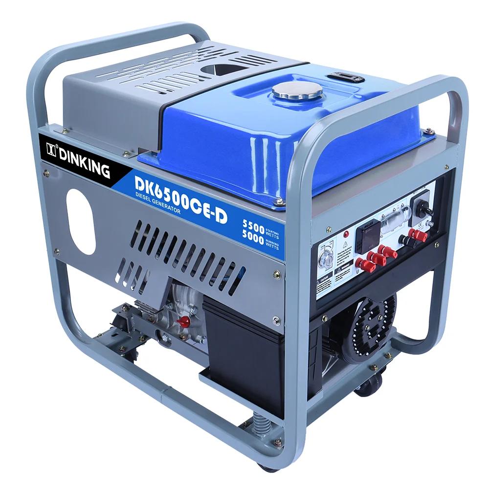 

Dinking Small Generators Open Type Portable dies el Generator Air Cooled Engine for Electric Power Tools, DK6500CE-D