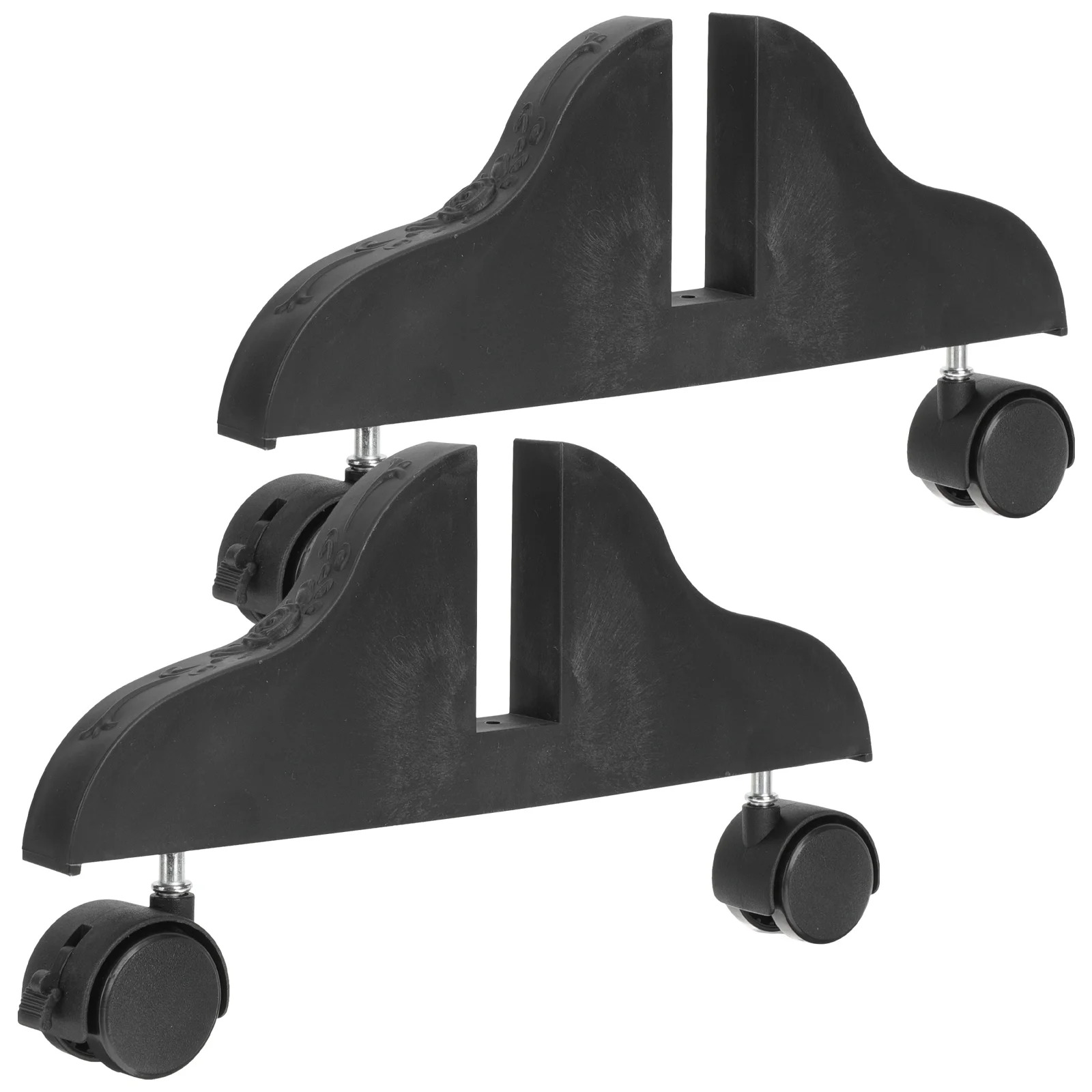 

2 Pcs Screen Room Partition Support Brackets Divider Stand Accessory Clips Black Home Office