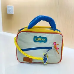 Cute Large-capacity Laptop Tablet Mobile Phone Charger Adapter Cables Storage Bag Portable Travel Makeup Toiletries Handbag
