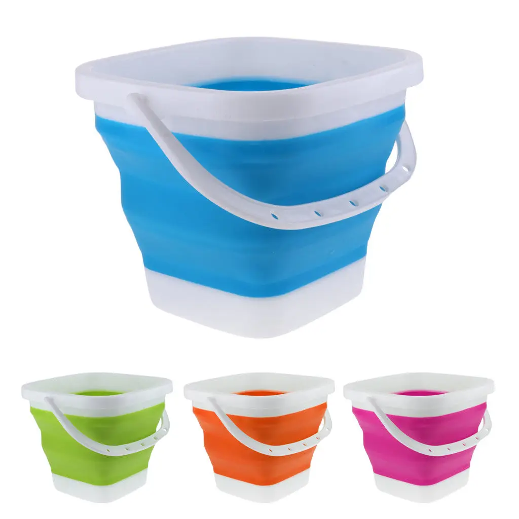 3L Outdoor Folding Bucket Wash Barrel Collapsible Hand Washing Basin Camping For Car Van RV Camper Motor Home Bus Trailer Lorry