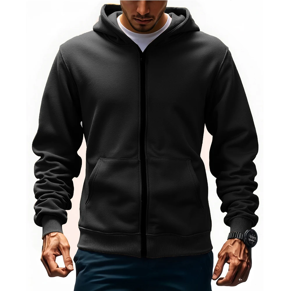 Polarshe Maßgeschneiderter Hoodie Neues Kapuzen-Sweatshirt Rucksack-Design Tasche auf der Rückseite Minimalistisches Top für Herren Streetwear Lose Jacke
