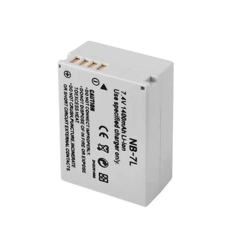 NB-7L NB7L NB 7L Battery 7.4V 1400mAh for Canon Powershot G10 G11 G12 SX30IS Replacement Camera Batteria