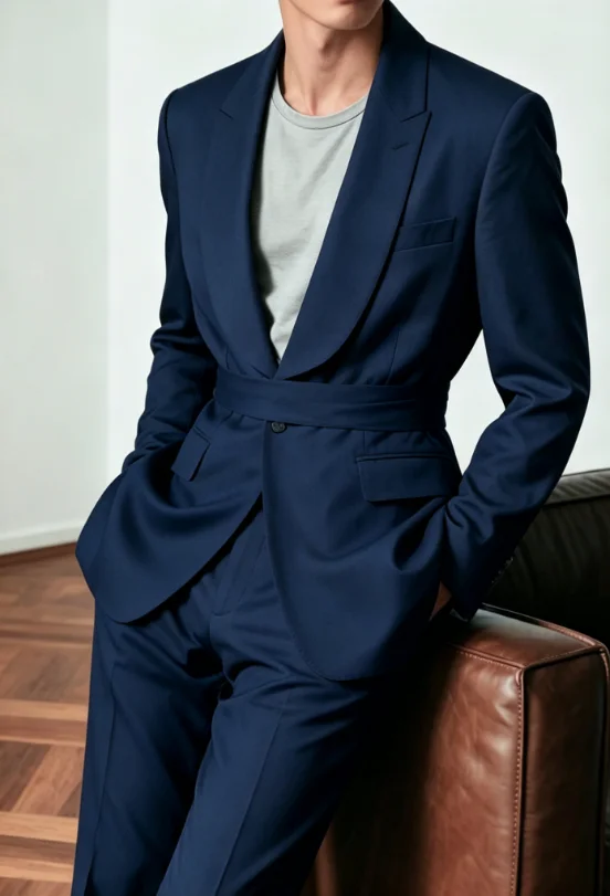 

Latest Fashion Wedding Birthday Party Suit Sets For Men Formal Banquet Tailor-made Slim Fit Blazer Pants 2 Pieces Suit Attire