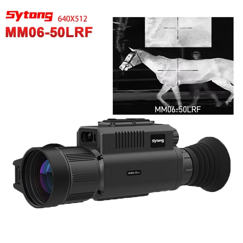 

Тепловизионный прицел Sytong MM06-50LRF с разрешением 640x512 и объективом 50 мм для охоты